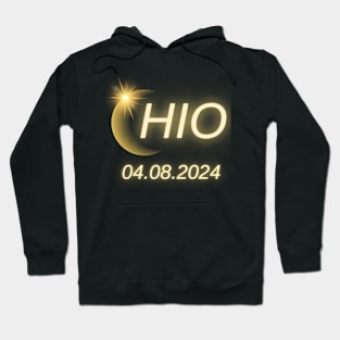 Solar Eclipse 2024 Shirt State Ohio Total Solar Eclipse Hoodie